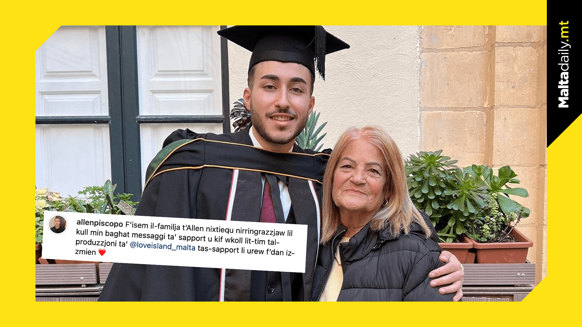 Love Island Malta Contestant Allen Pays Tribute to Late Grandmother Amidst Heartbreaking Loss