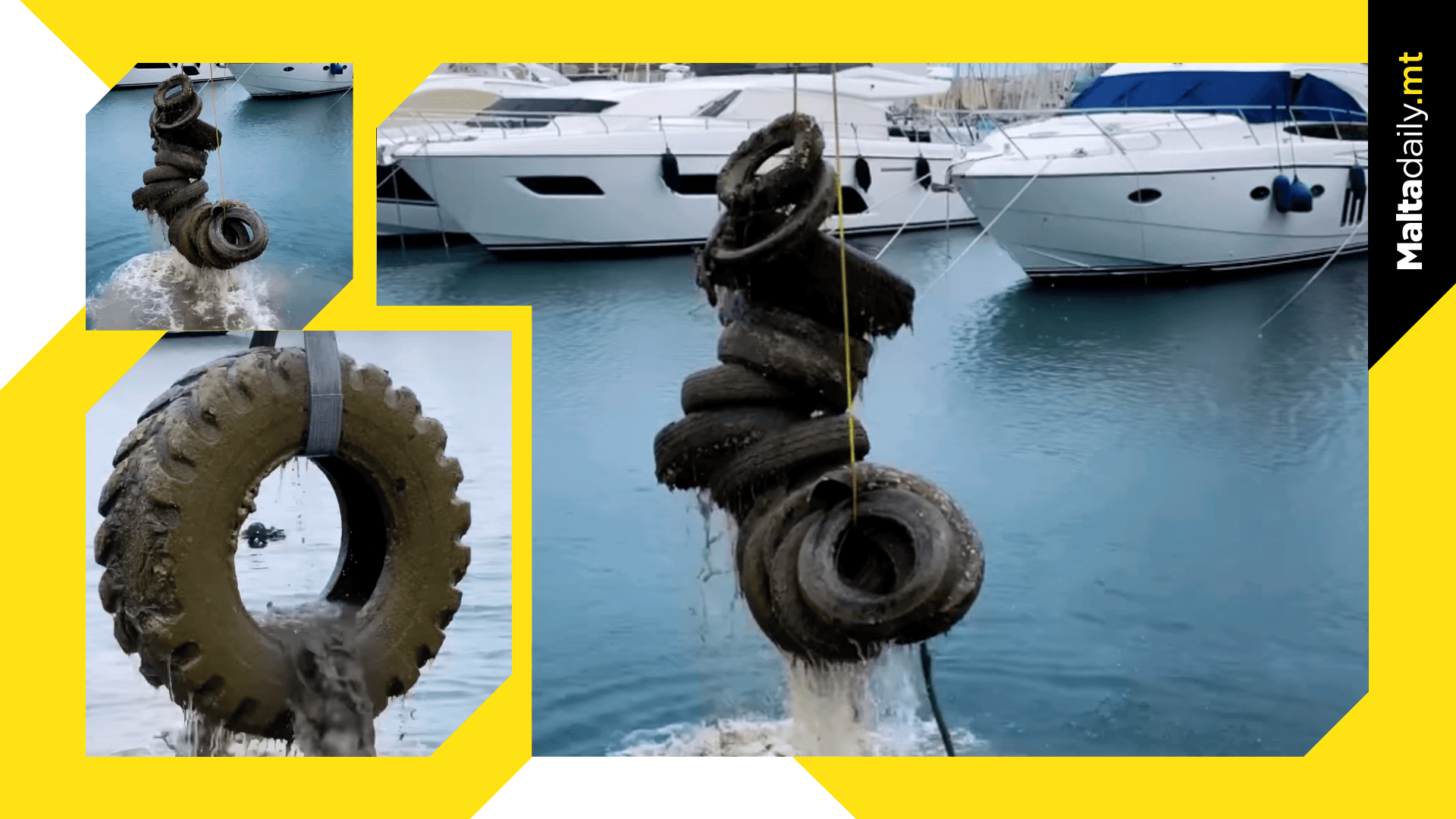 Zibel picks up 248 tyres in latest Gardens Yacht Marina clean up