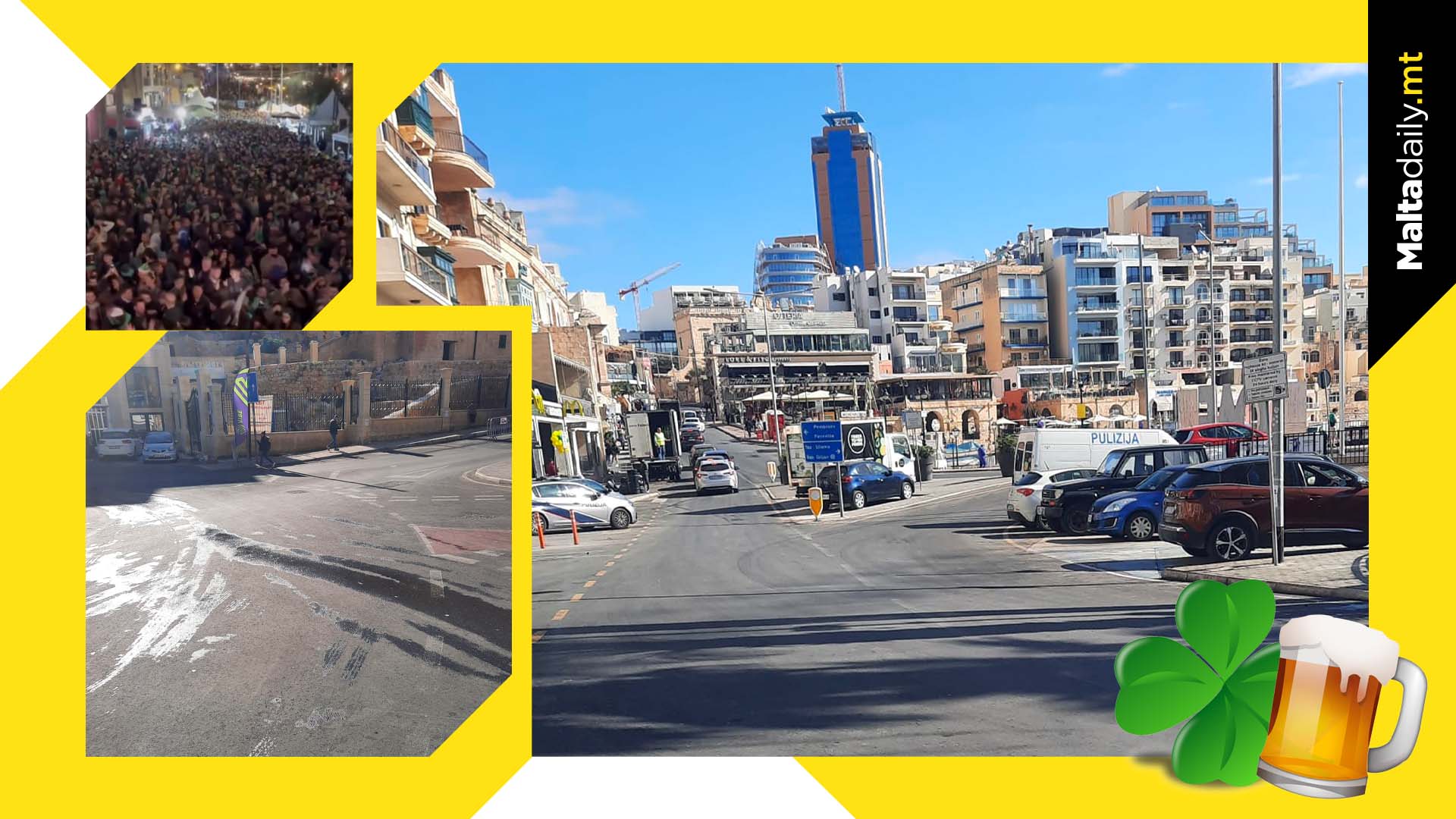 St Julian’s streets left spotless after St Patrick’s Day celebrations