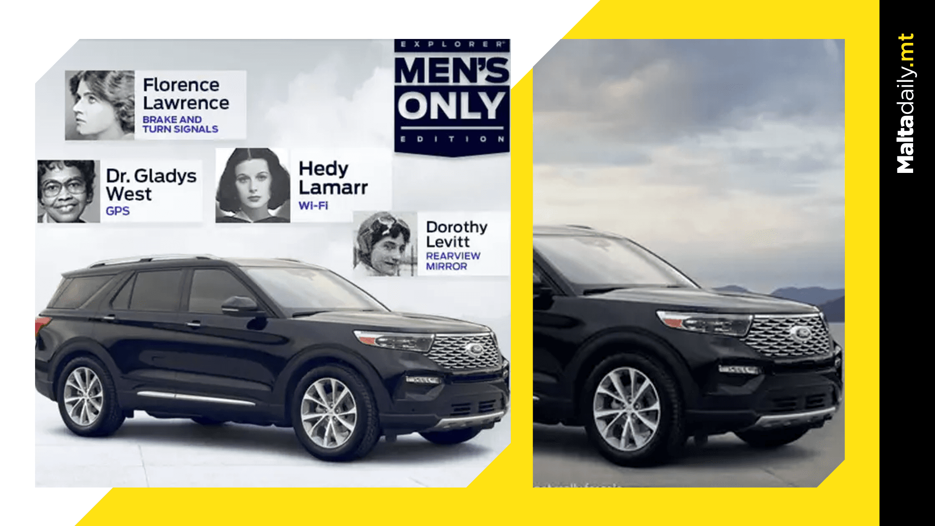 Ford advertise ‘men’s only car’ missing all parts created by women