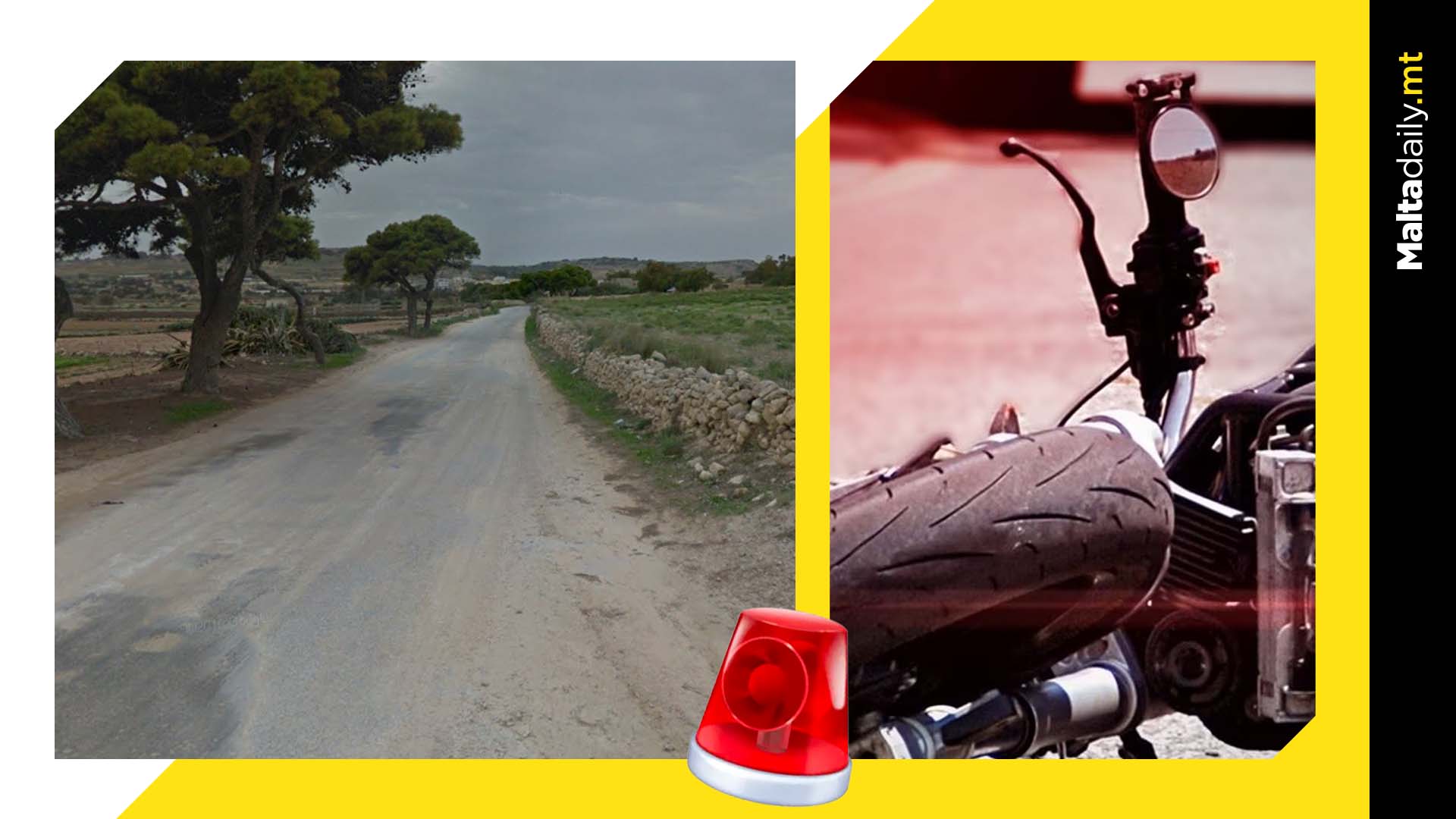 18 year old motorcyclist grievously injured in Burmarrad crash