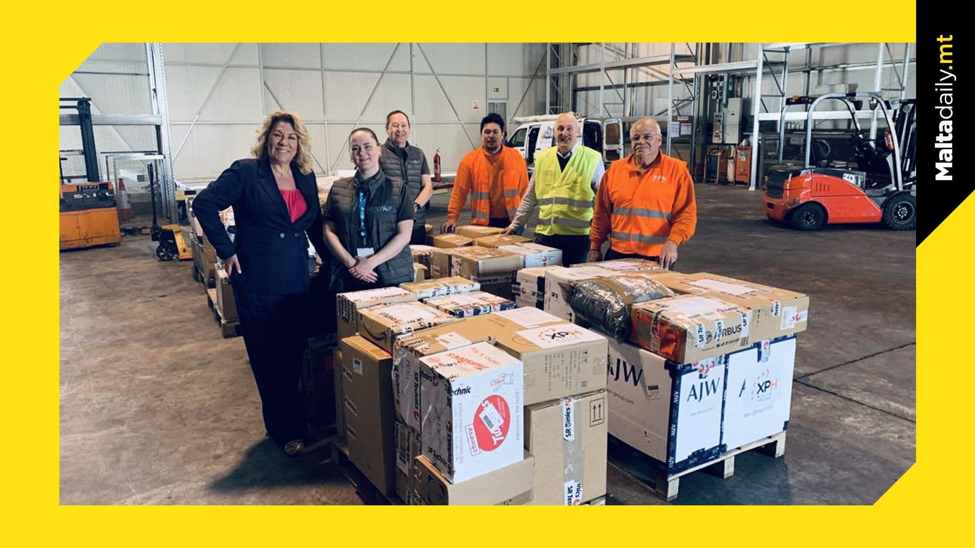 Plane with 100 donation boxes for Syria earthquake victims leaves Malta