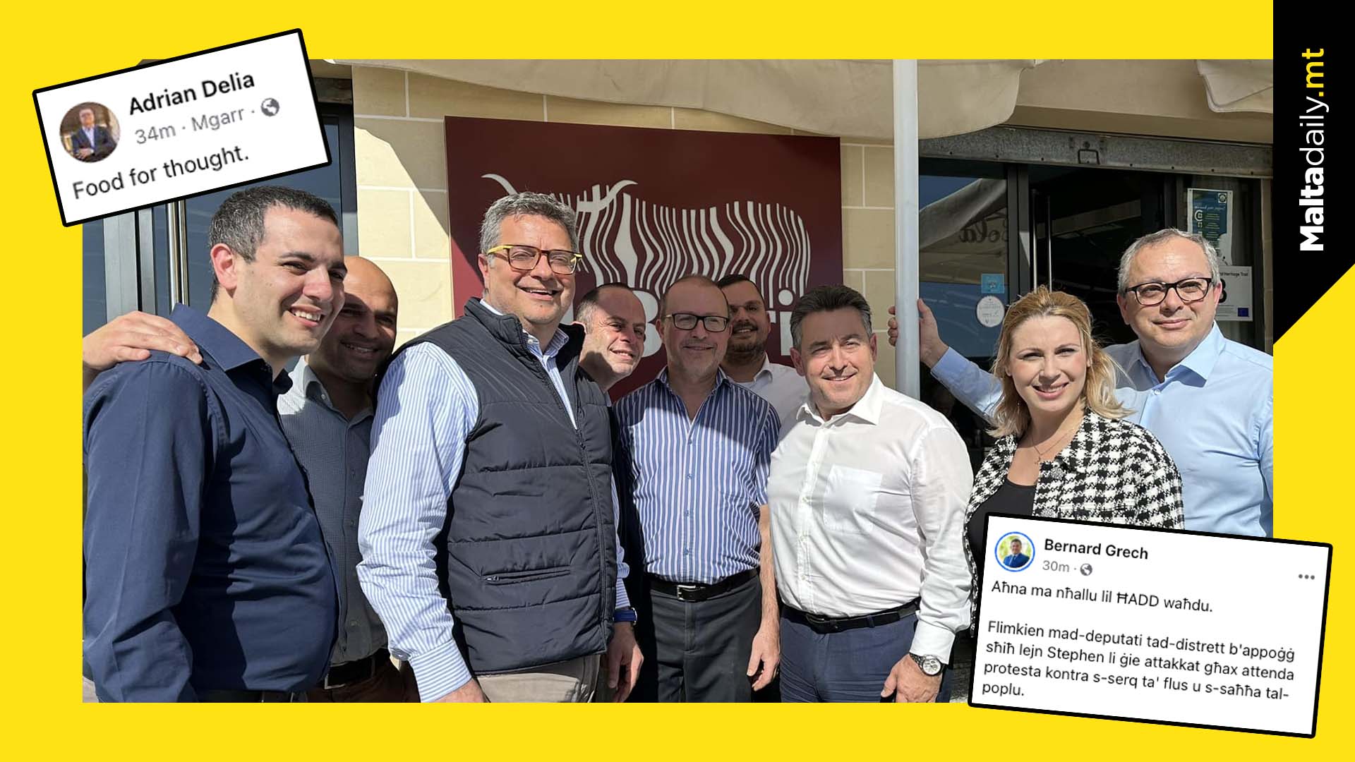 Nationalist Party MPs and members dine at ‘Il-Barri’ after boycott calls