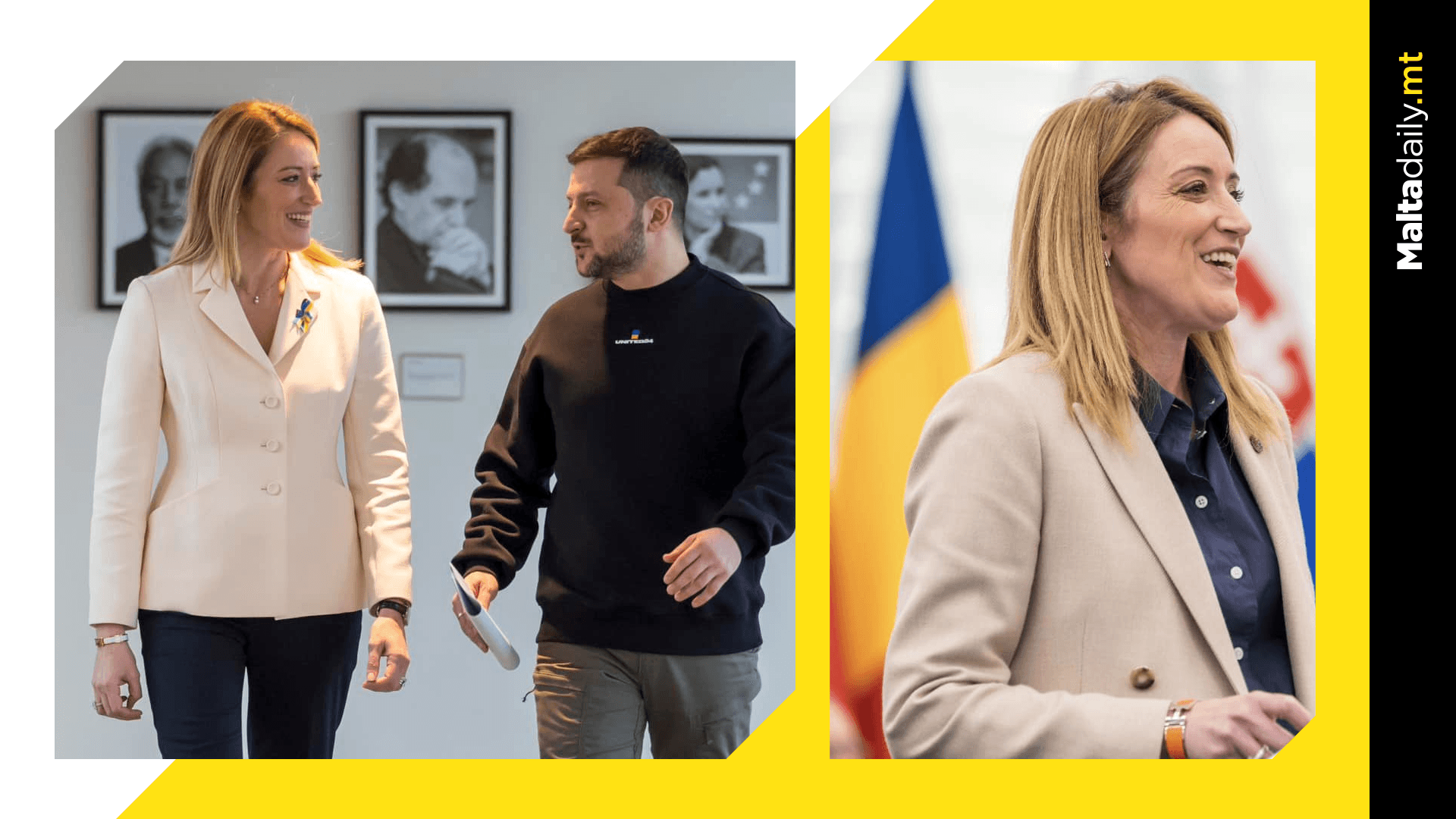 Metsola with message of support to Ukraine on 1 year war anniversary