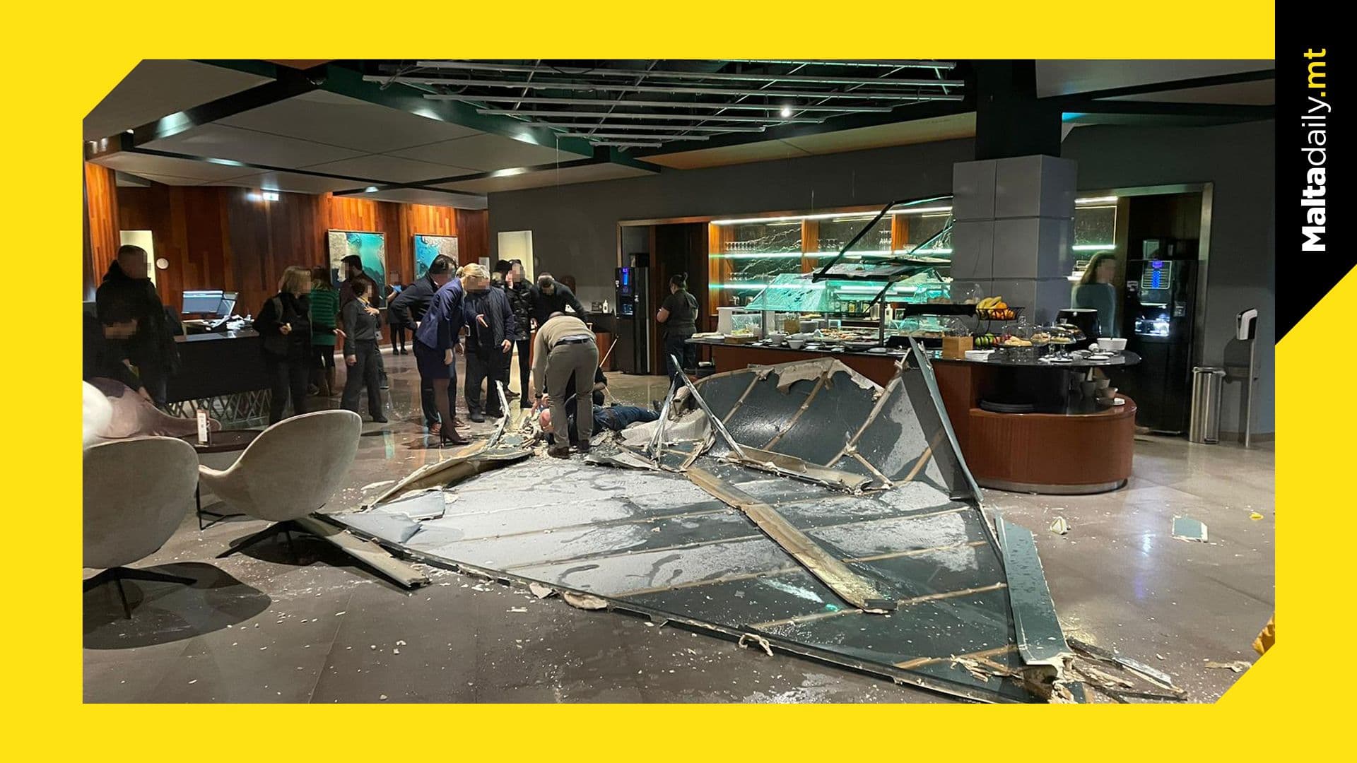 Roof at Malta International Airport collapsed
