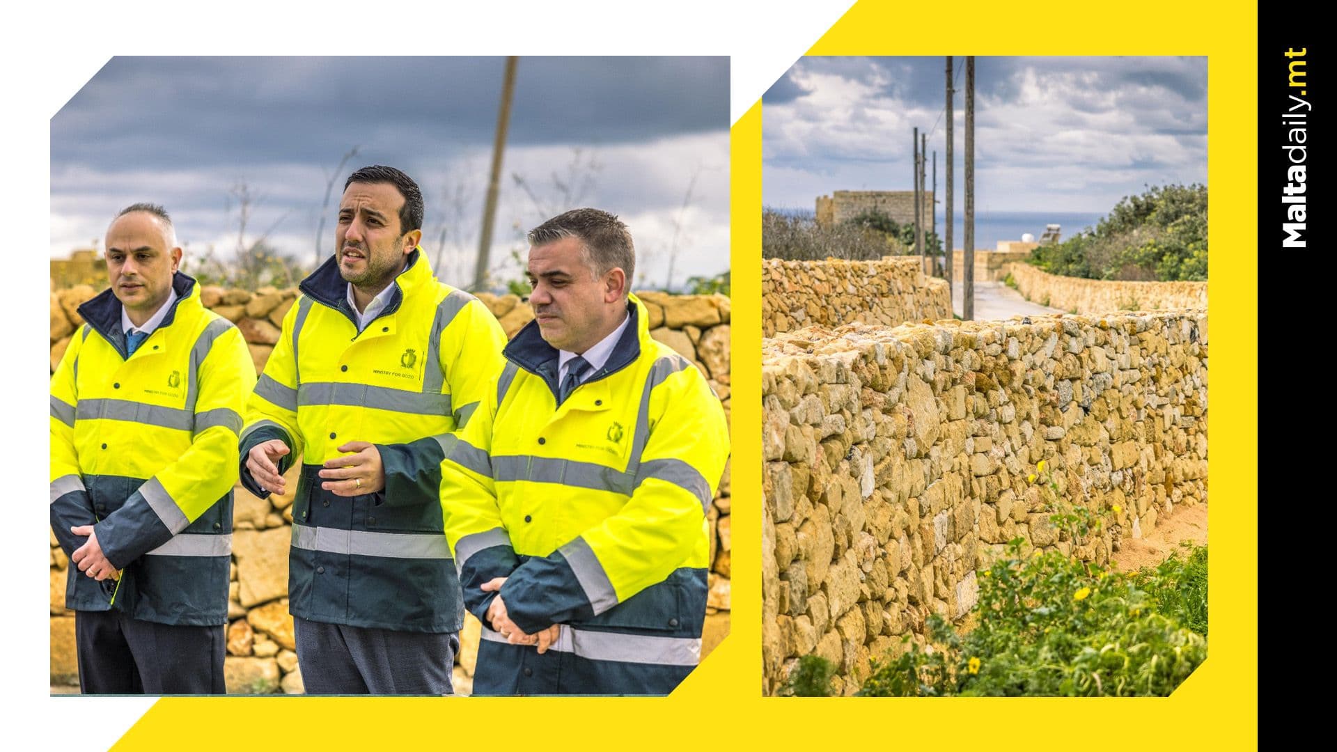 ‘Ħitan tas-sejjieħ’ restoration project in Gozo completed; €10 million in EU funds spent