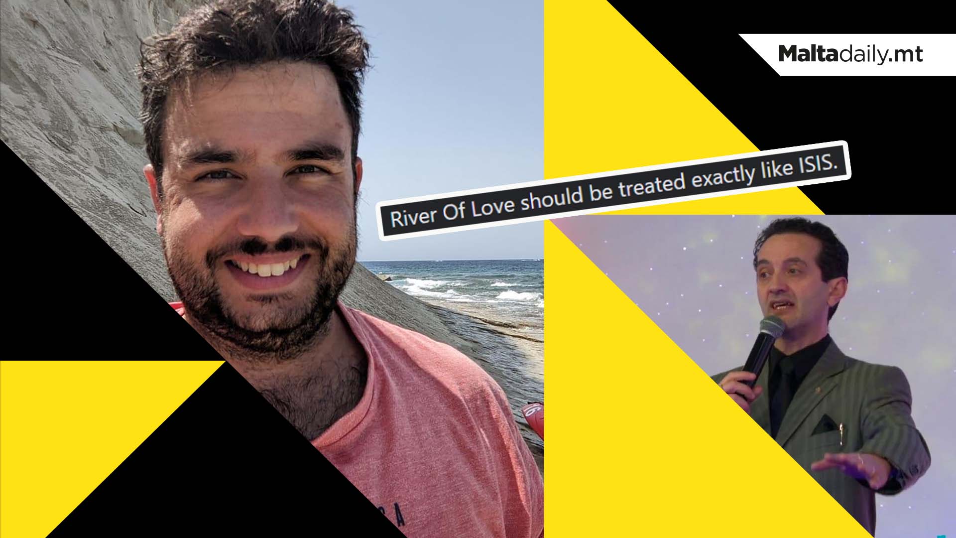 Satirist charged for threatening to ‘carpet bomb’ River of Love