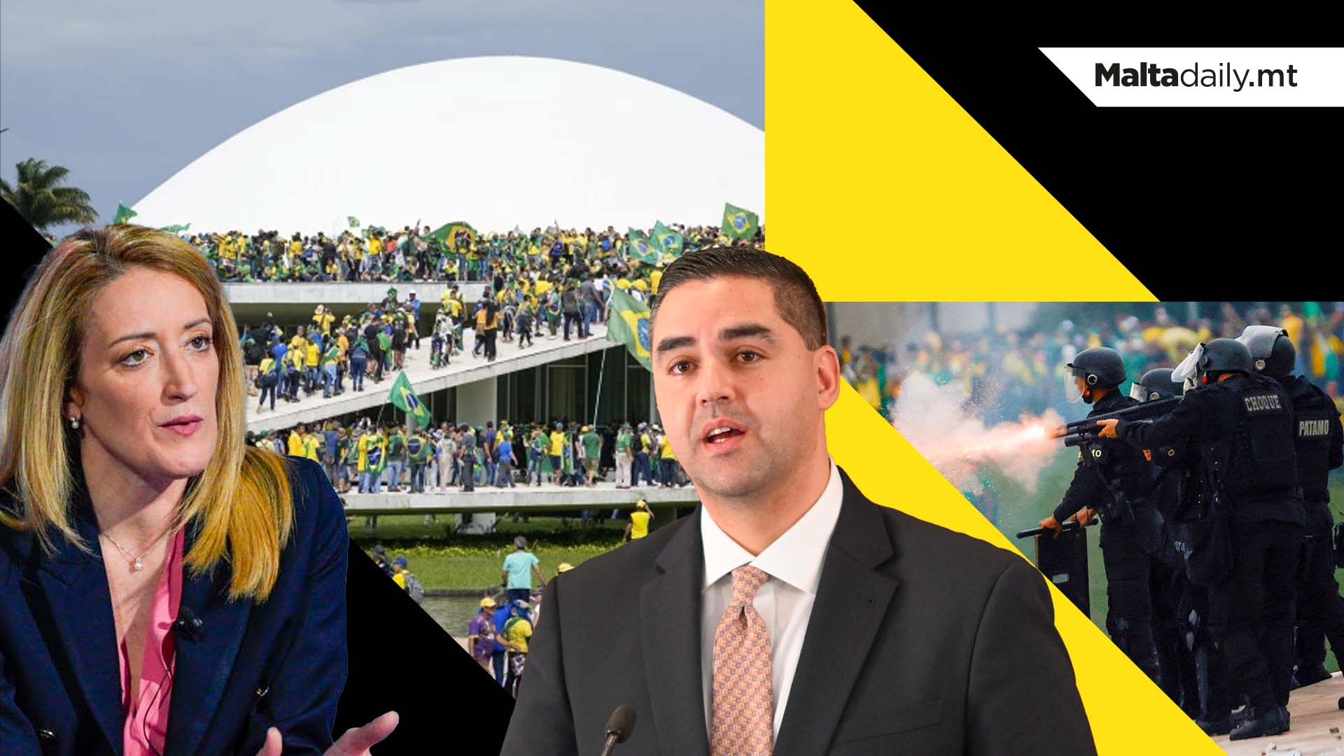 Foreign Minister and EP President condemn Brazilian rioters