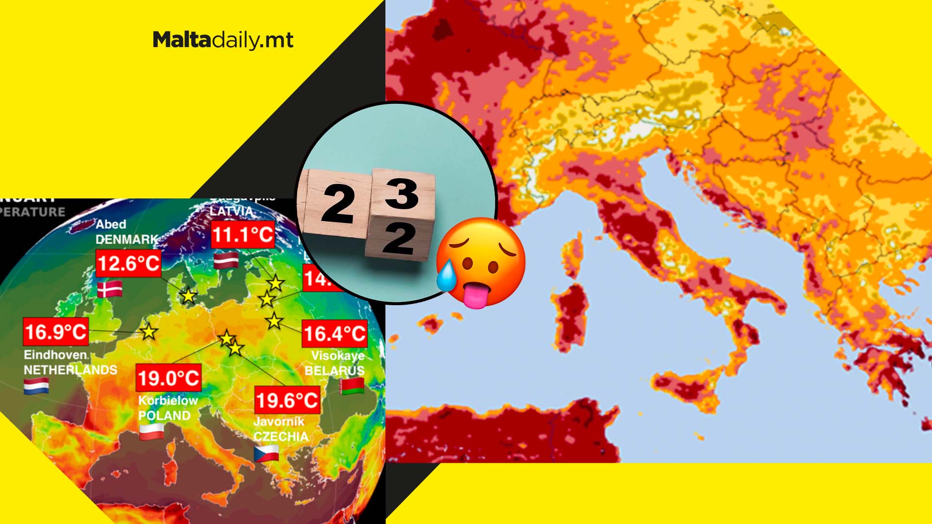 Record hot temperatures hit Europe to start off 2023