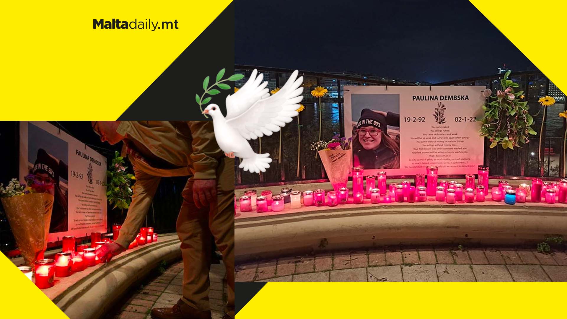 Vigil relit for Paulina Dembska one year after murder