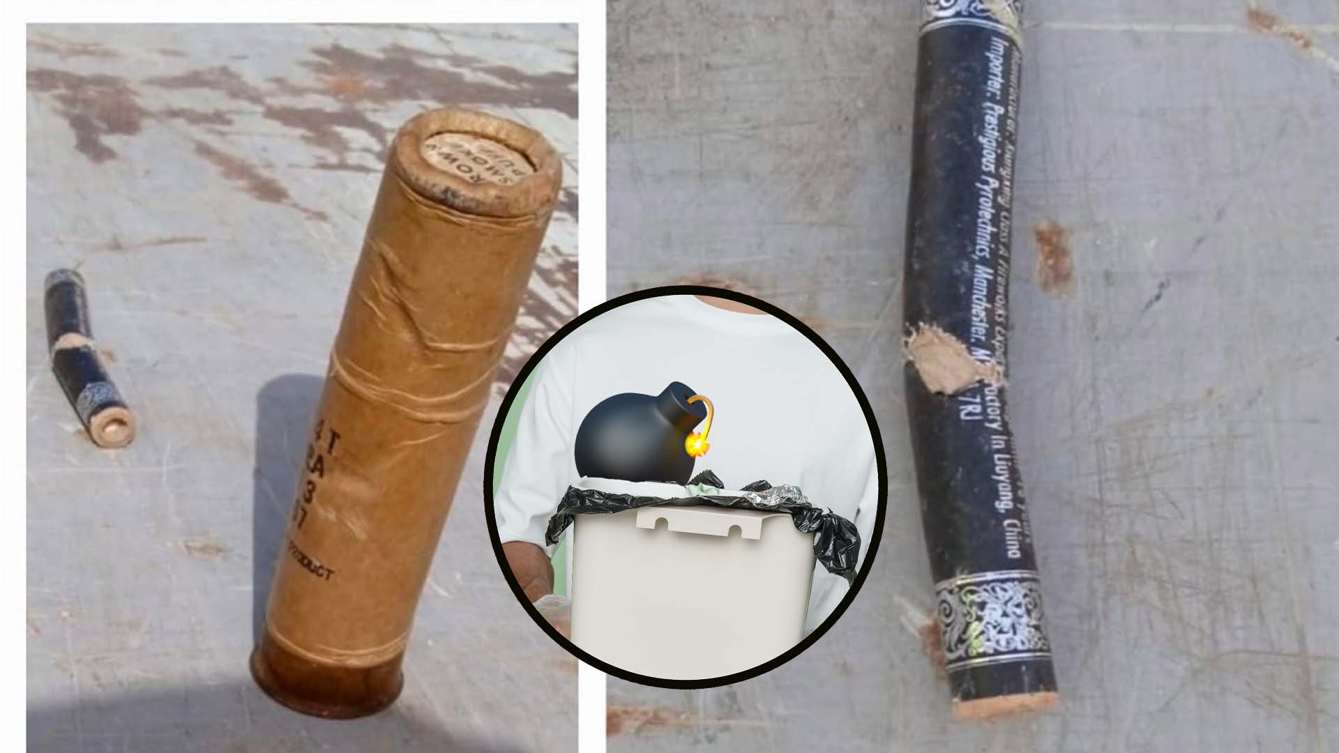 Explosives Dumped In Grey/Green Bags Destroy 140 Tons Of Recyclable Waste