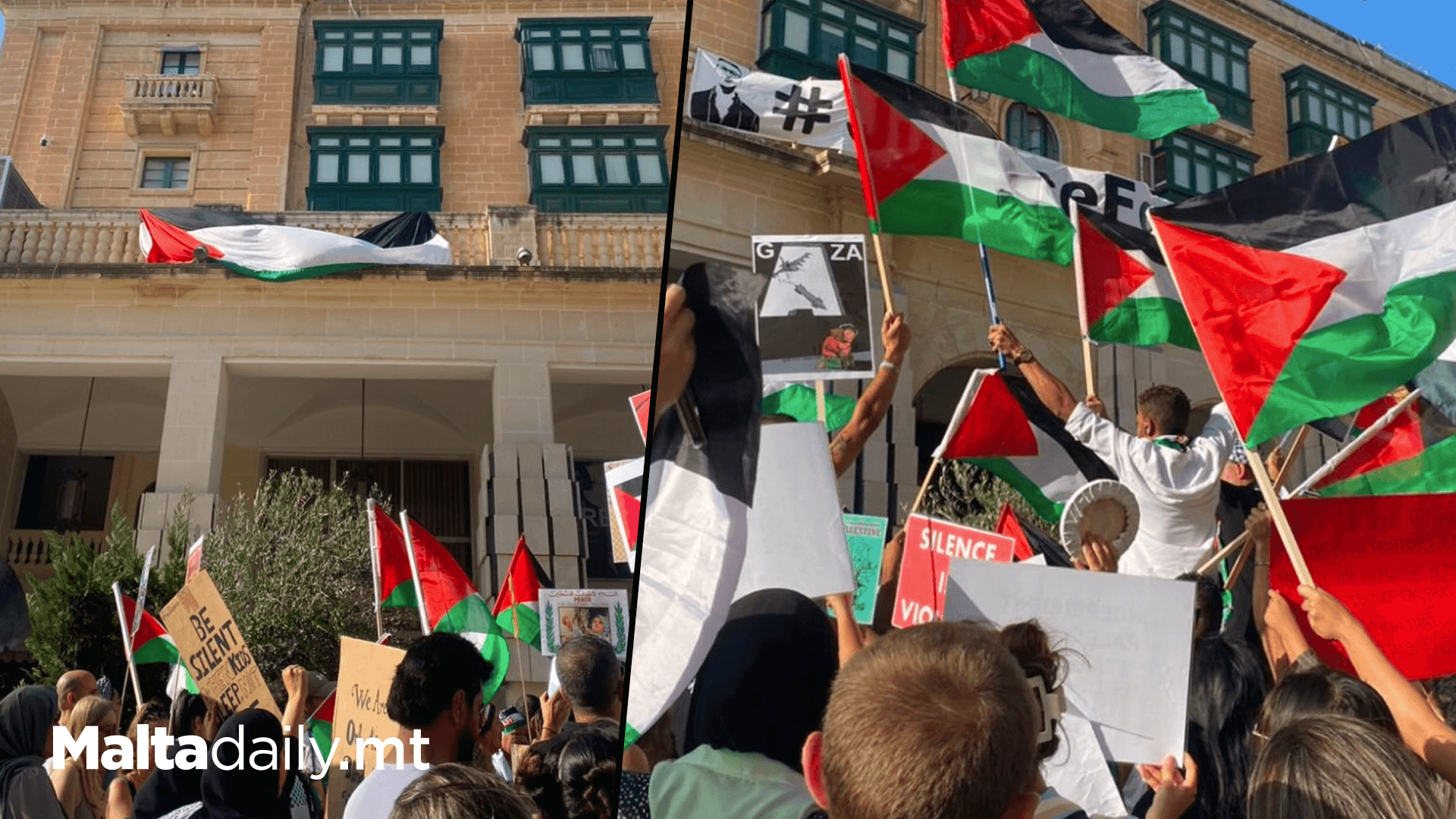 Pro-Palestine Protest Takes To Valletta’s Streets