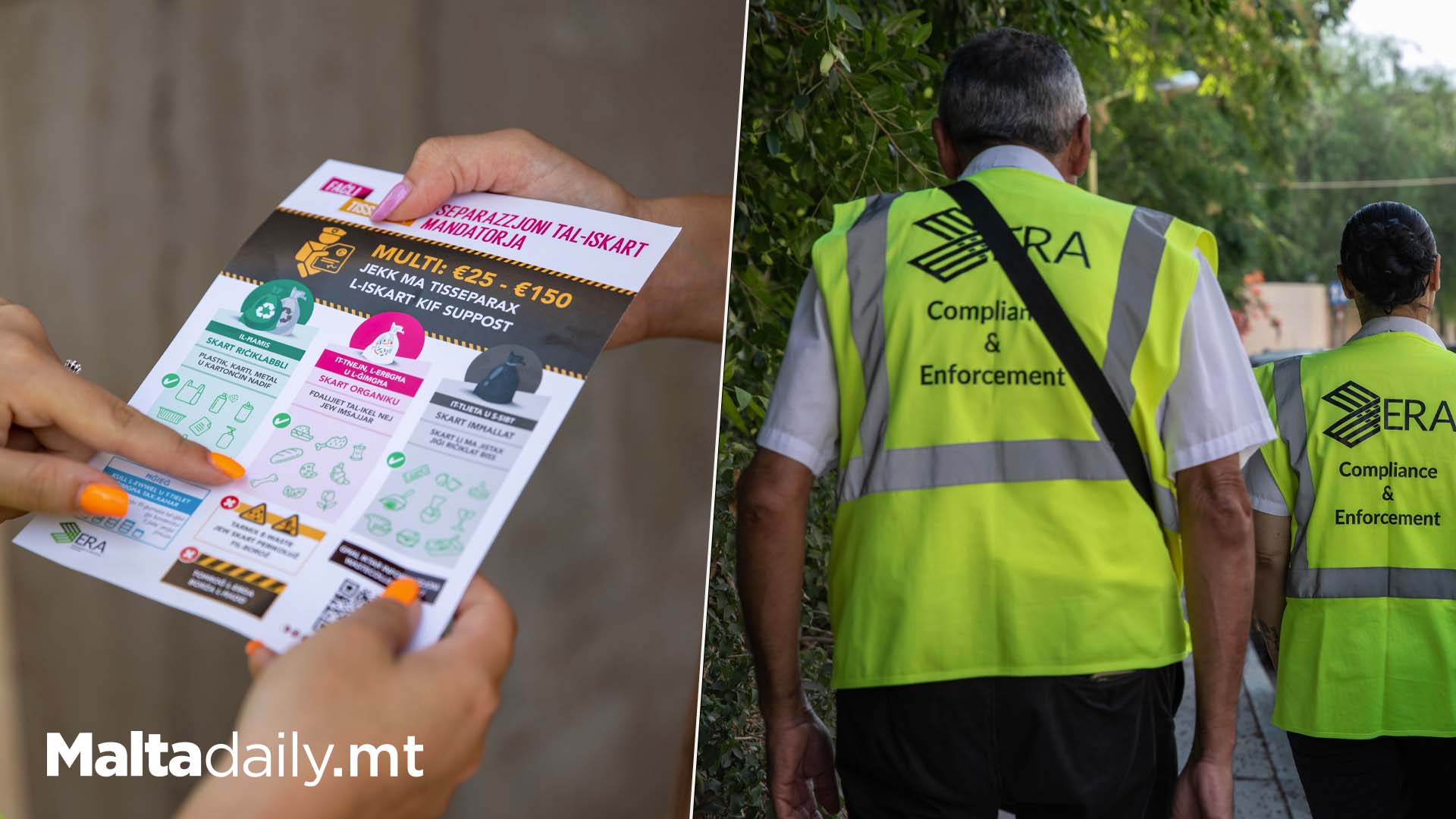 Fines For Depositing Waste In The Wrong Bags As Of October 15th