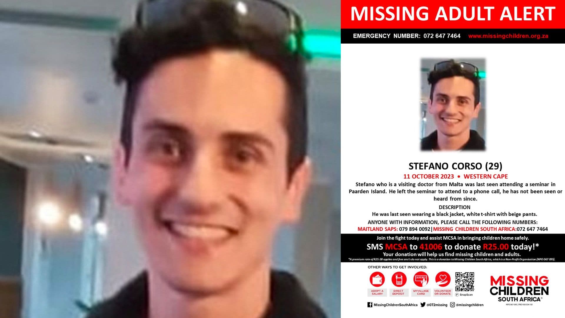 Maltese Doctor Reported Missing in South Africa