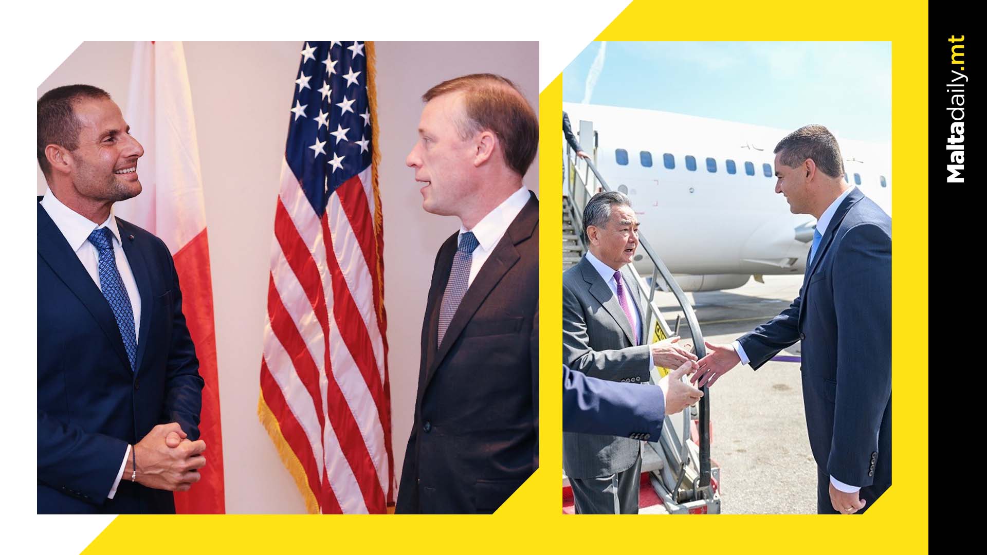 Robert Abela & Ian Borg Greet US National Security Advisor