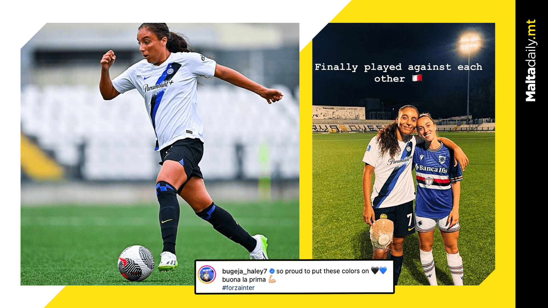 2 Maltese Internationals Face Each Other On Pitch