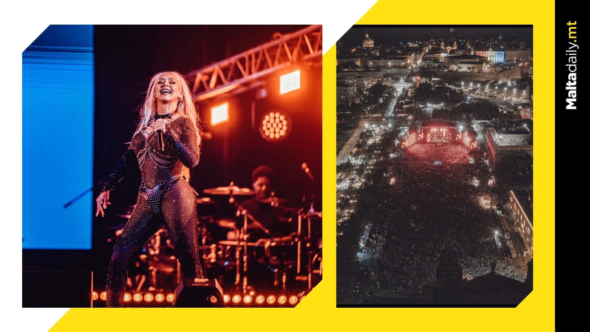 Christina Aguilera Shines at Malta’s EuroPride 2023 Valletta Concert