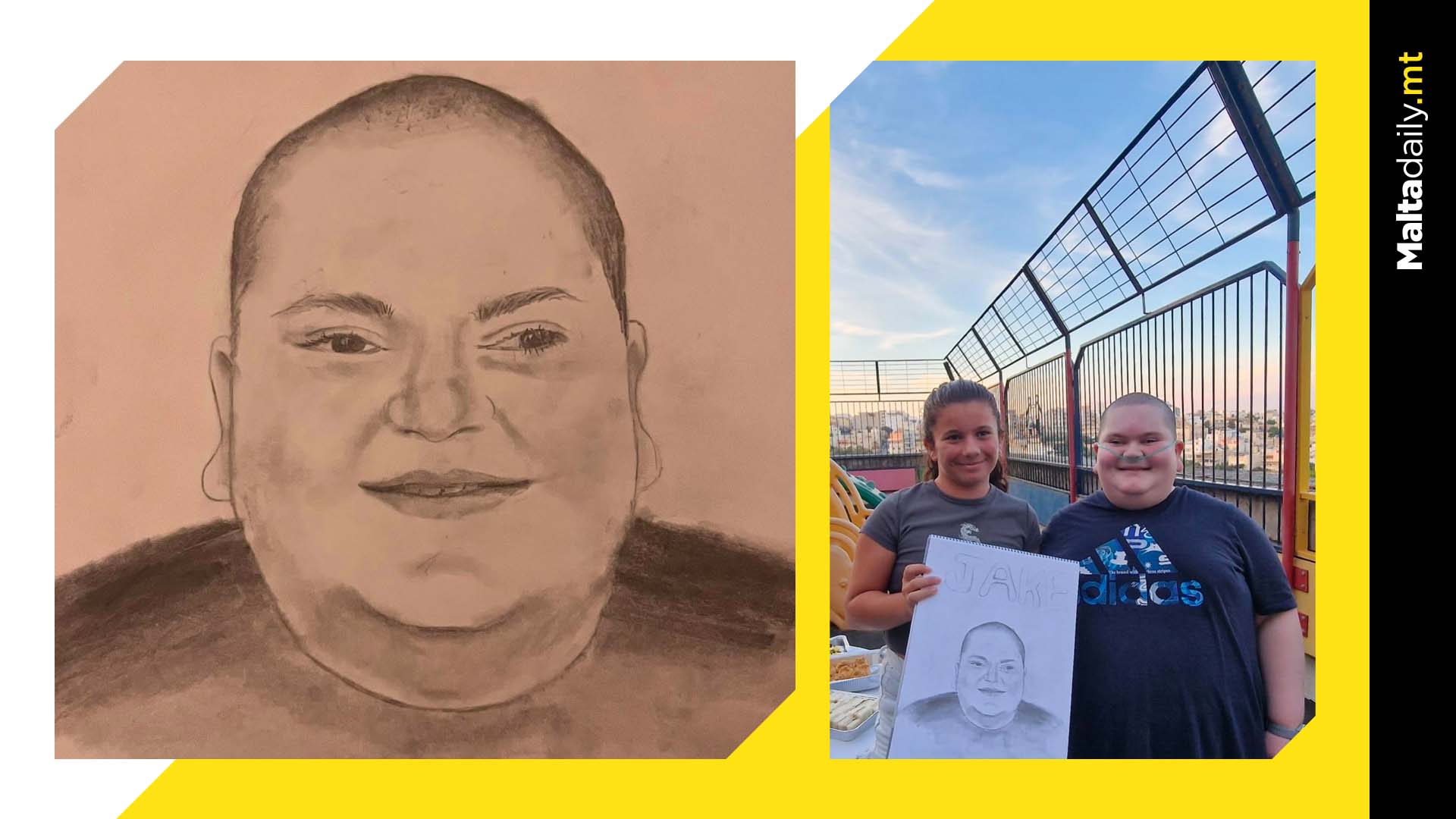 Portrait Of Jake Vella Drawn By Best Friend Martina