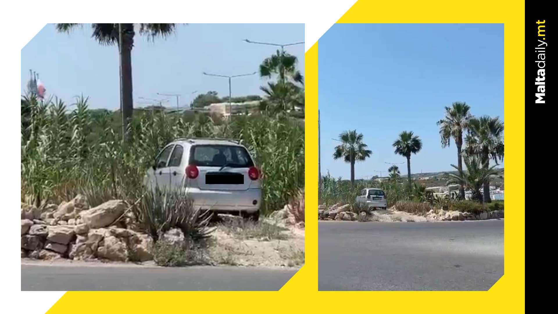 Car Filmed Parked On Ghadira Roundabout