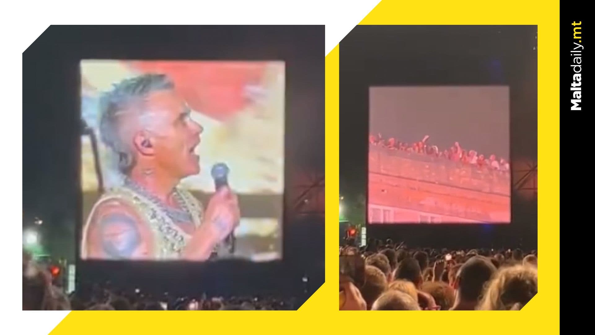 “Jesus is Watching You”, Robbie Williams Tells Catholic Institute Roof Spectators