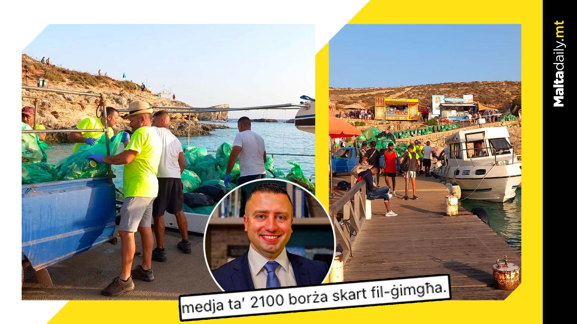 2,100 Bags Of Rubbish Per Week Gathered In Comino