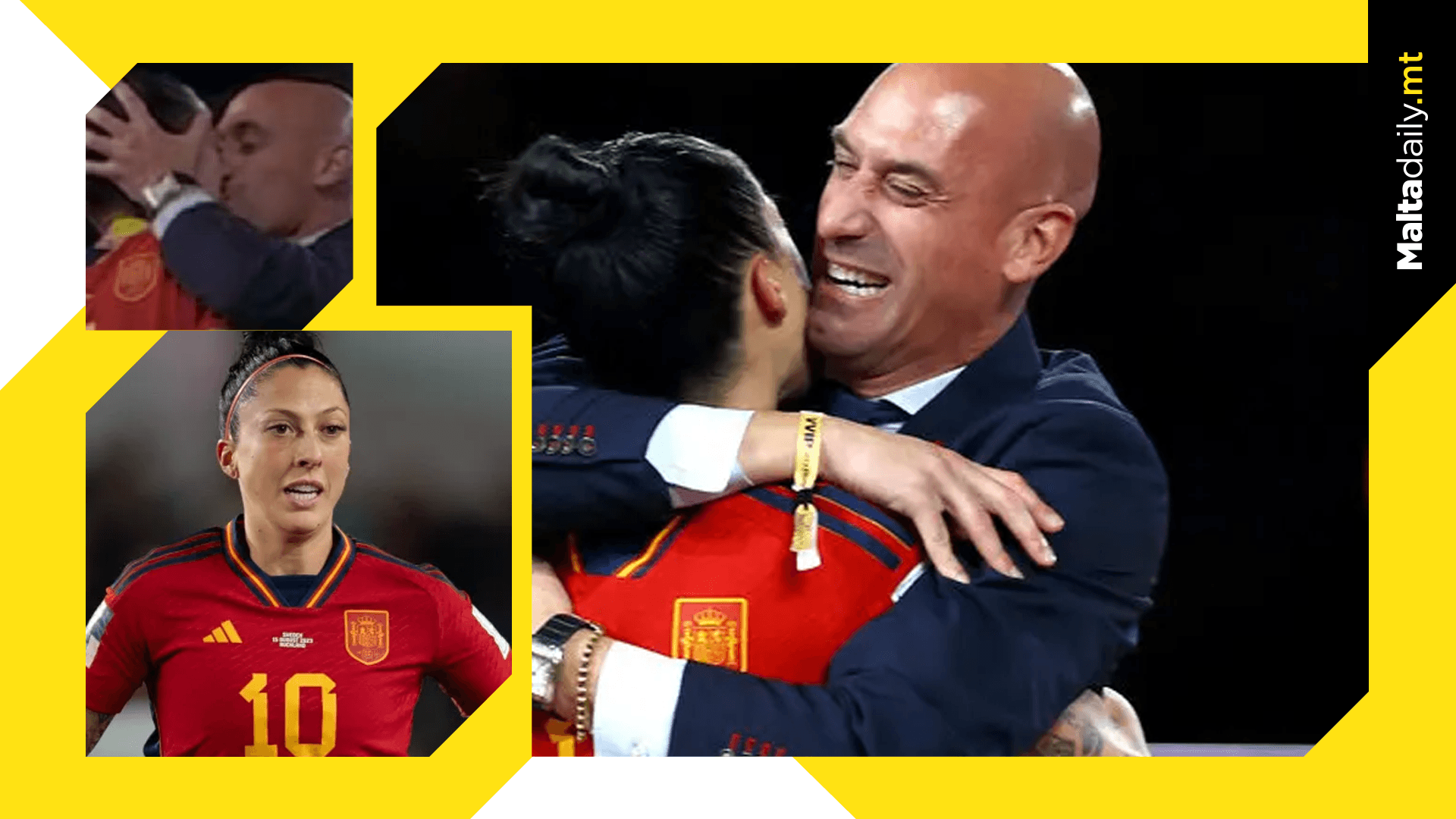 Spanish FA President Apologises For Kissing Footballer On Lips