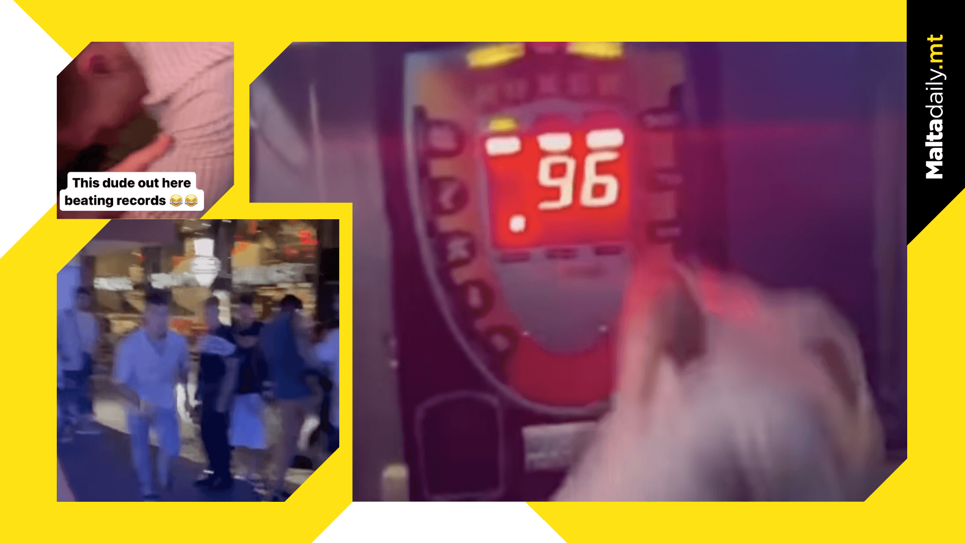 Guy Runs Head First Into Punch Machine In St Julian’s, Malta