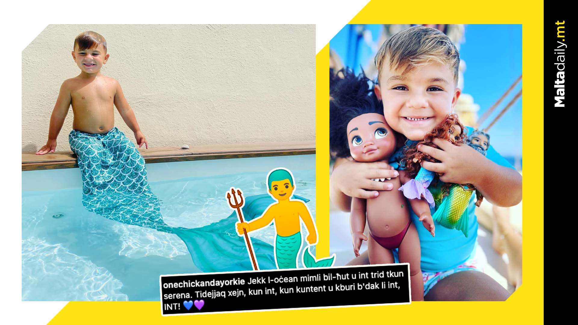 Mum Praised For Encouraging Son’s Merman Dream
