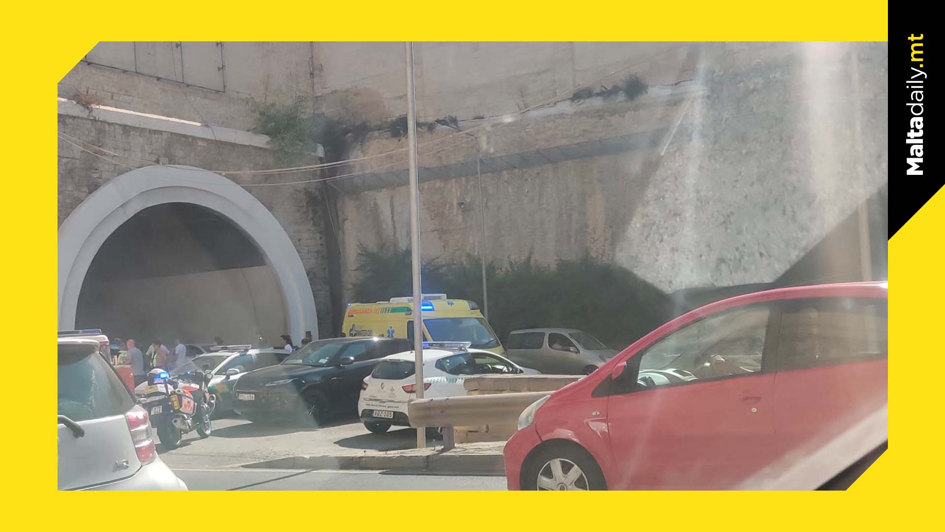Heavy Traffic Due To Santa Venera Collision