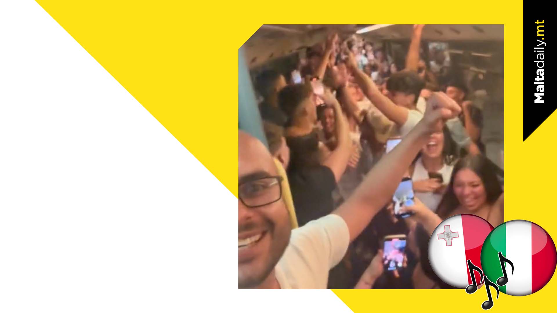 Local Bus Driver Sings Along With Italian Students