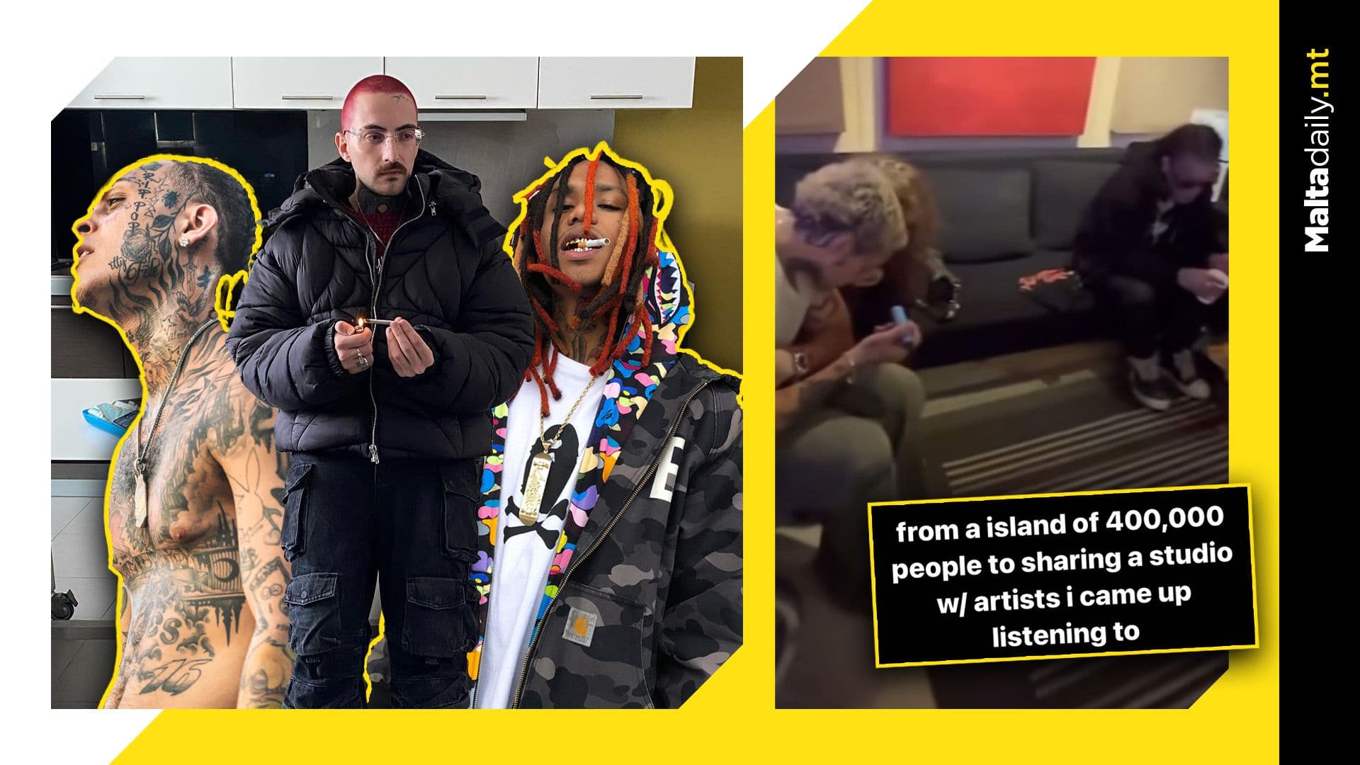 Malta’s Eddie Fresco hits the studio with major rappers Lil Skies & Lil Gnar