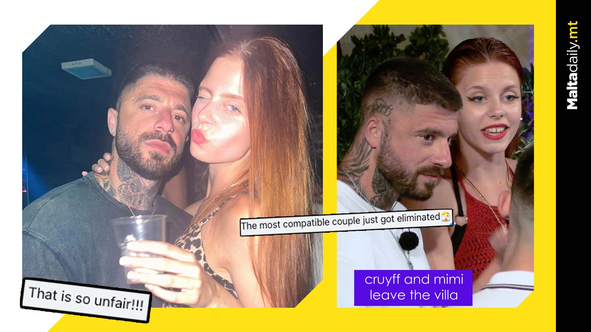 Malta Reacts To Cruyff And Mimi’s Love Island Elimination