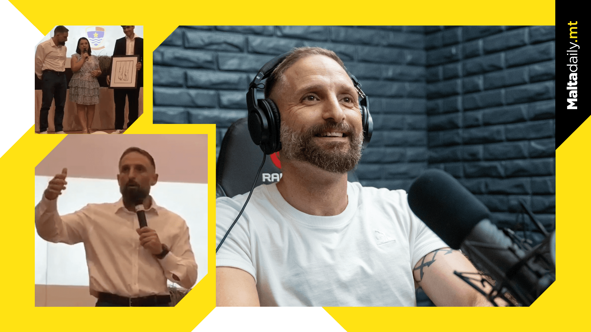 Jon Mallia dedicates school speech to struggling students