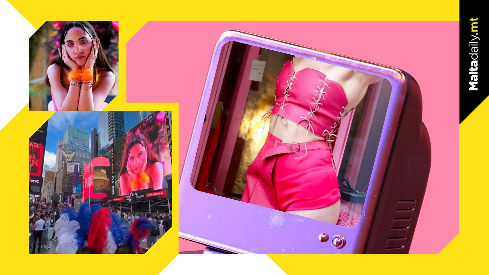 Maltese fashion designer reveals collection at Times Square