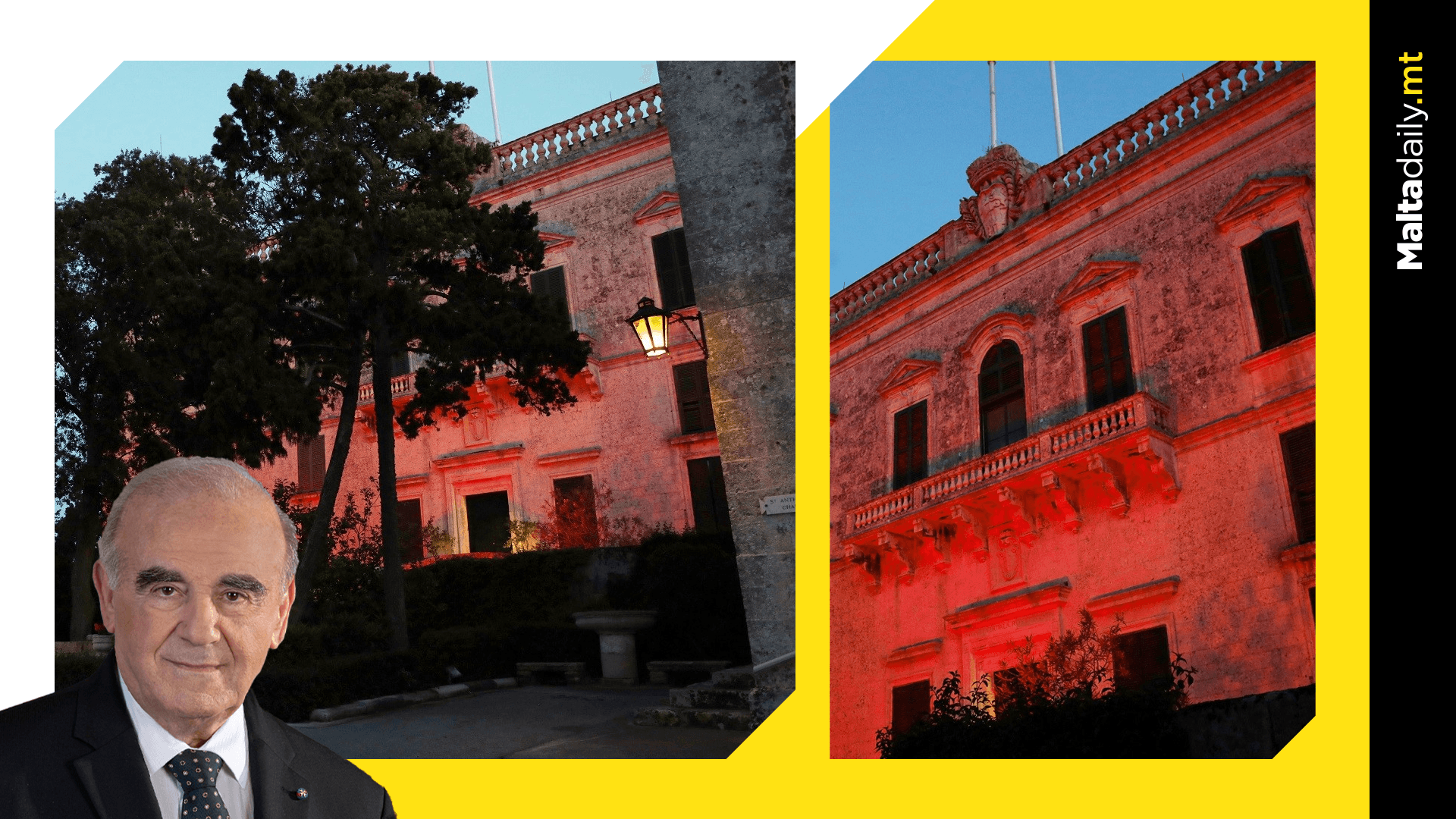 Presidential Palaces façades lit for World Blood Donor Day