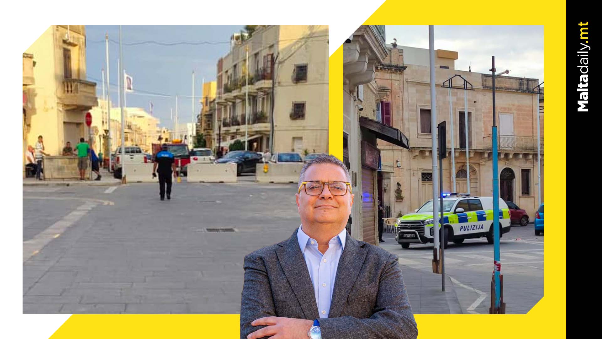 Contractor blocks Mqabba square with barriers after not being paid