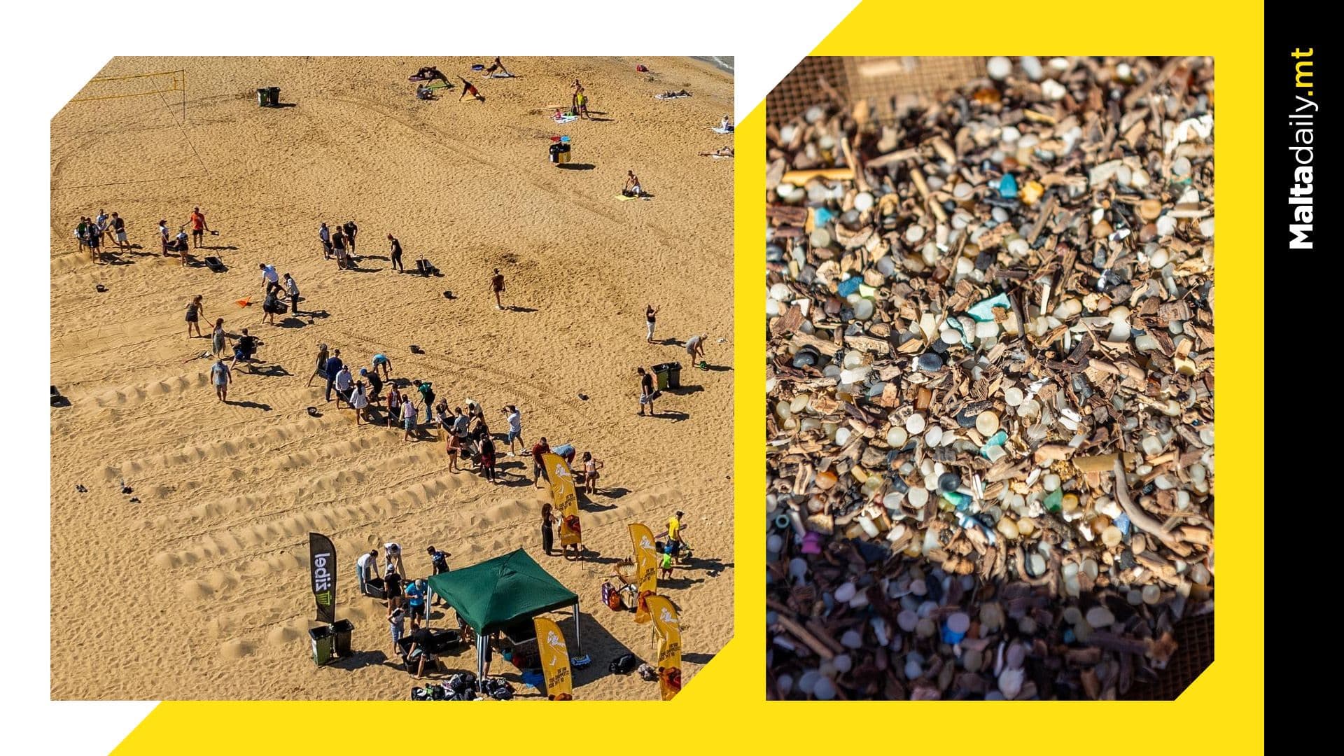 Most microplastics ever collected by Żibel removed during Golden Bay clean-up