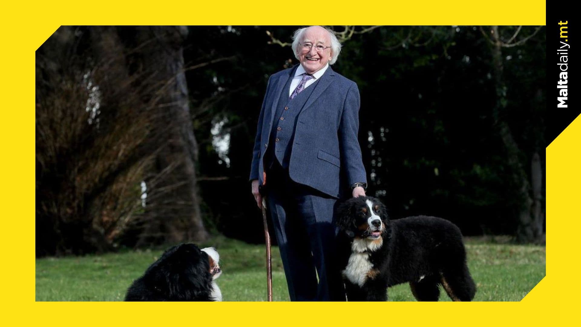 Irish President mourns the loss of beloved bernese mountain Dog, Brod