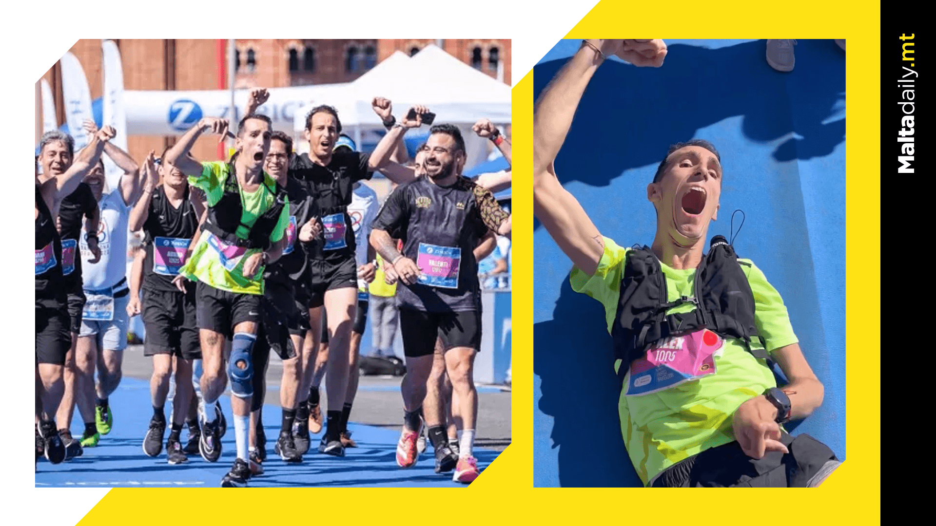 World’s first athlete with 76% physical disability to finish a marathon