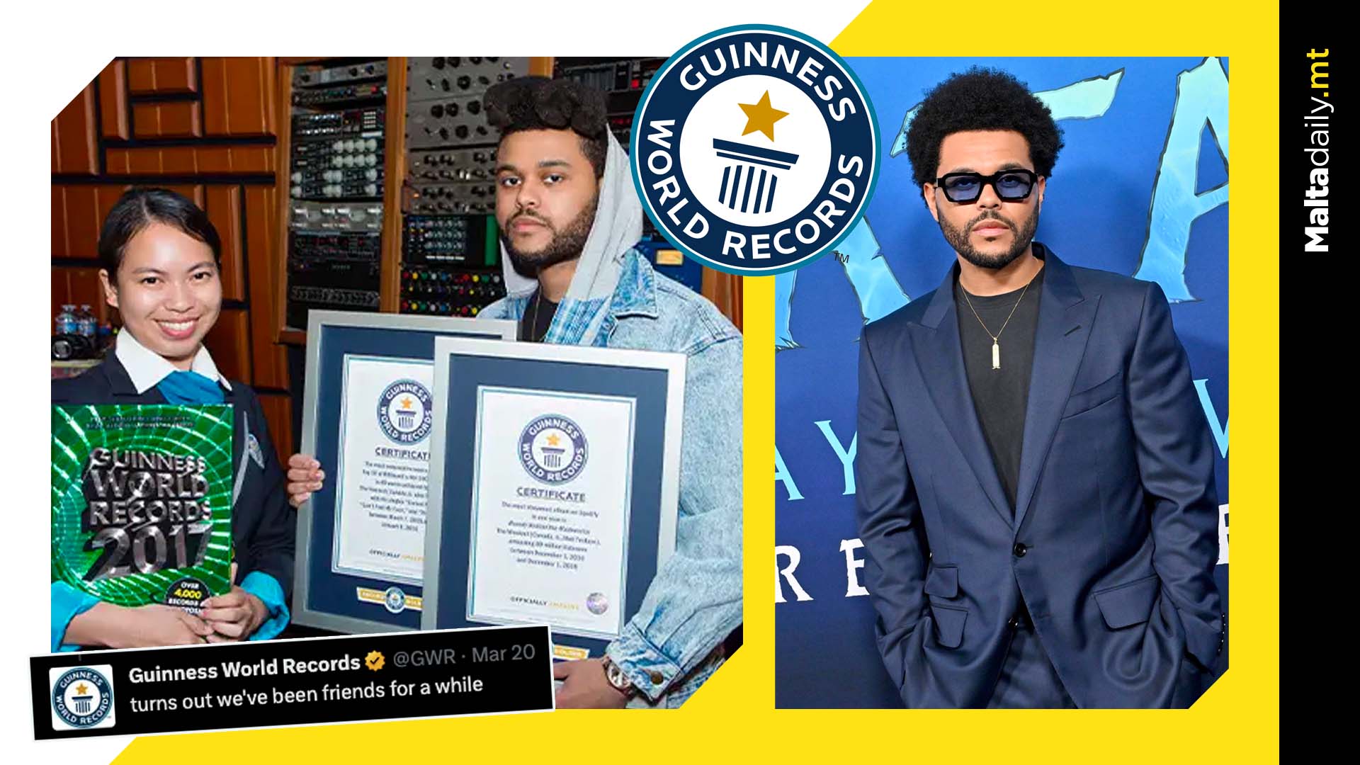 The Weeknd named world’s most popular artist by Guinness World Records