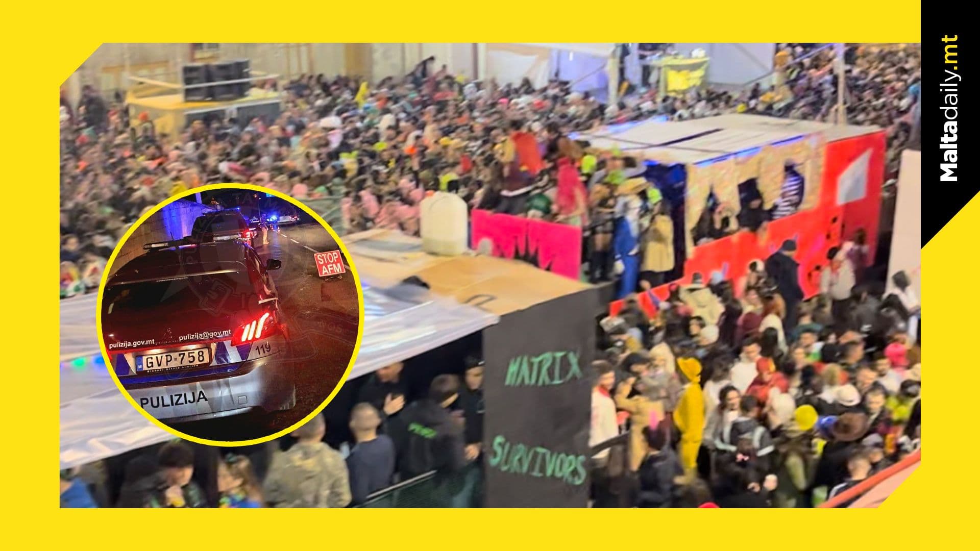 113 contraventions related to traffic violations issued during Gozo carnival weekend