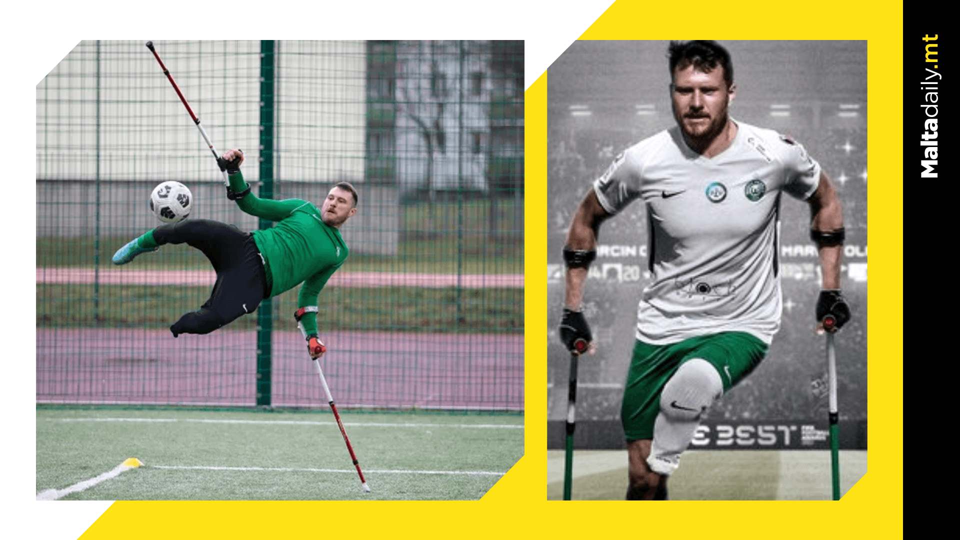 Amputee Marcin Oleksy win FIFA award after incredible bicycle kick