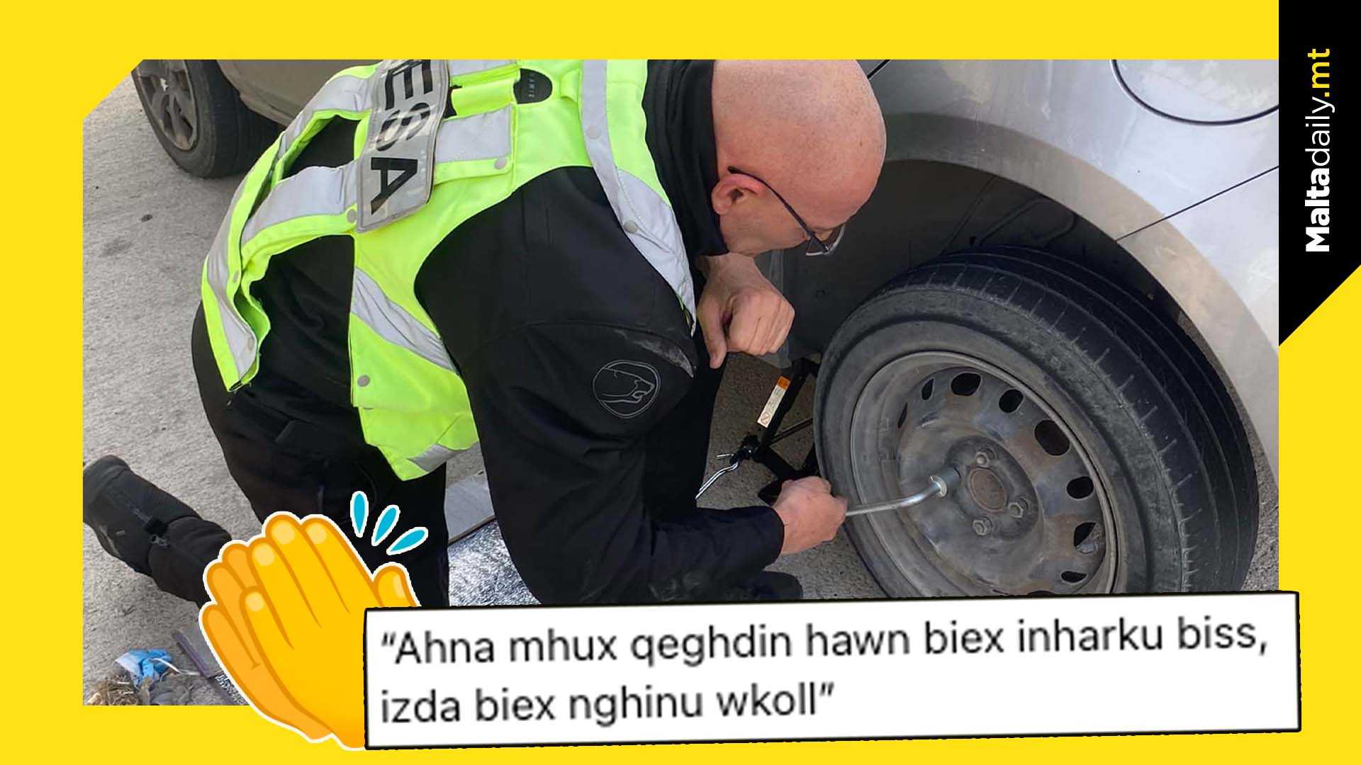 LESA officer praised for helping out commuter’s car issues