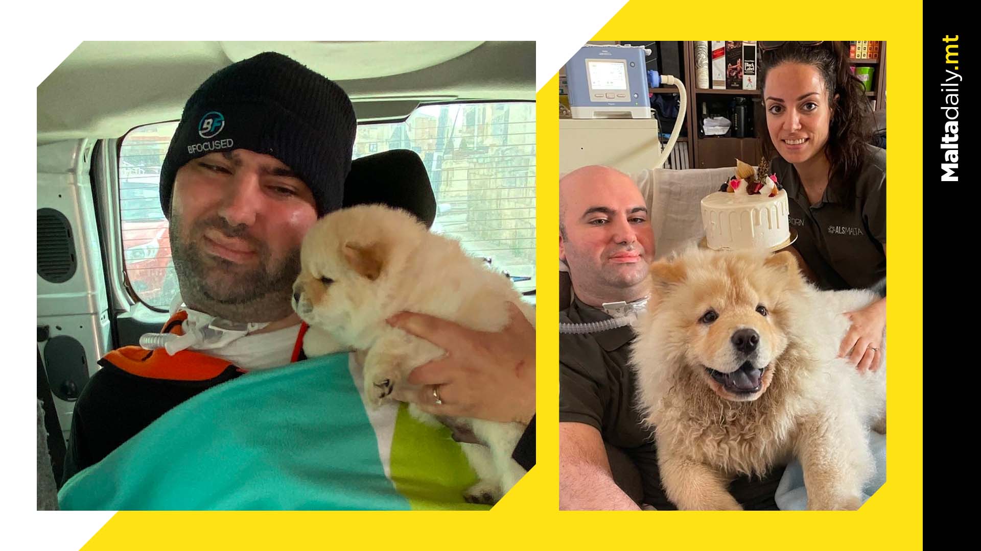 Bjorn Formosa celebrates dog Dar’s first birthday