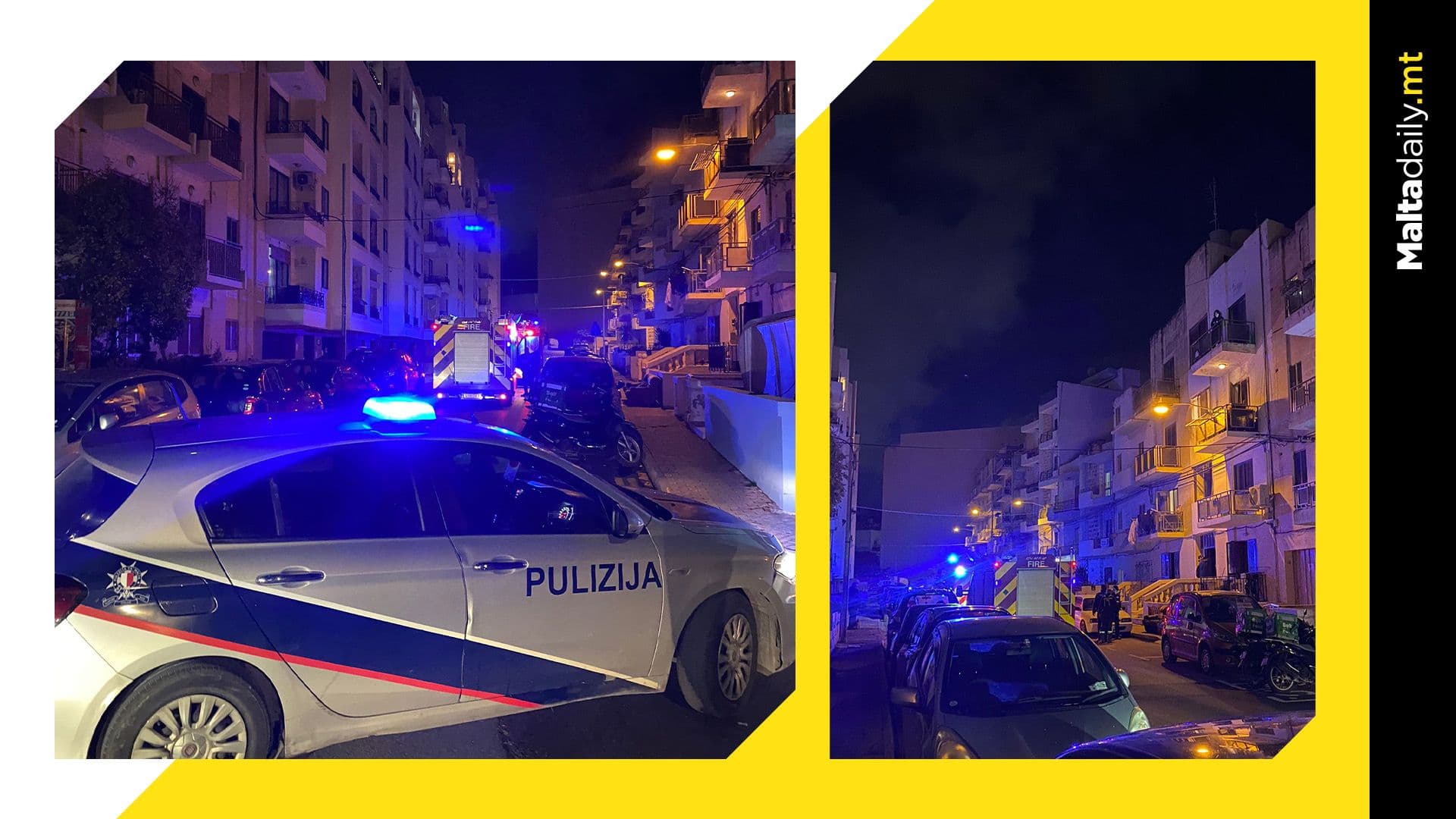 Apartment catches fire in residential road in St. Paul’s Bay