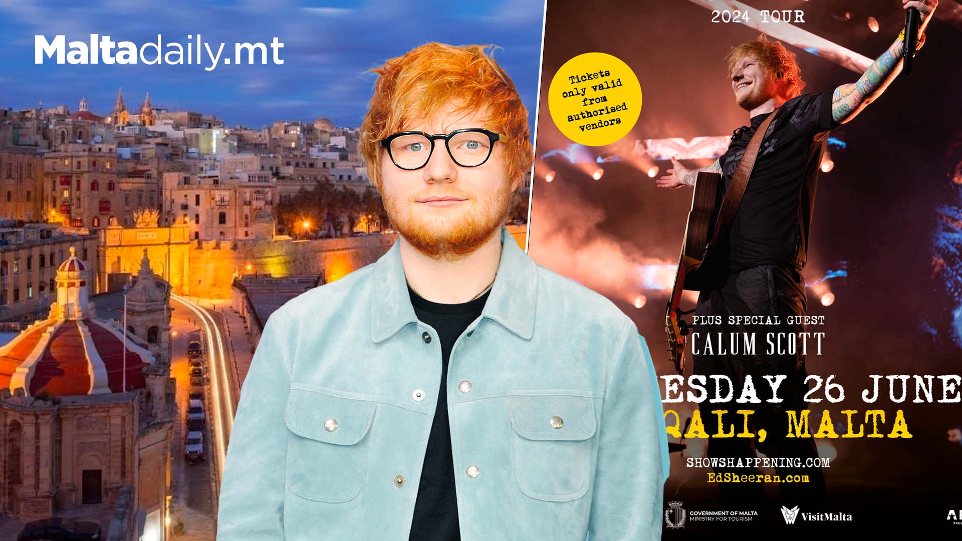 Ed Sheeran To Perform in Malta On June 26th