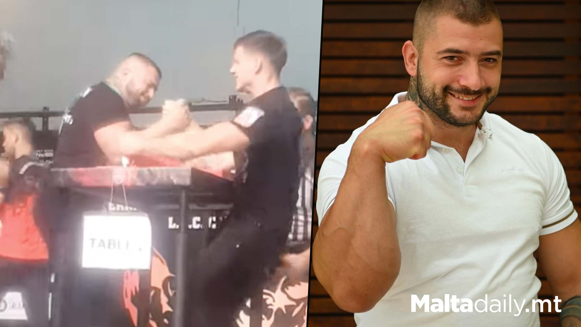 Maltese Arm Wrestler Ranks 4th Against International Champions