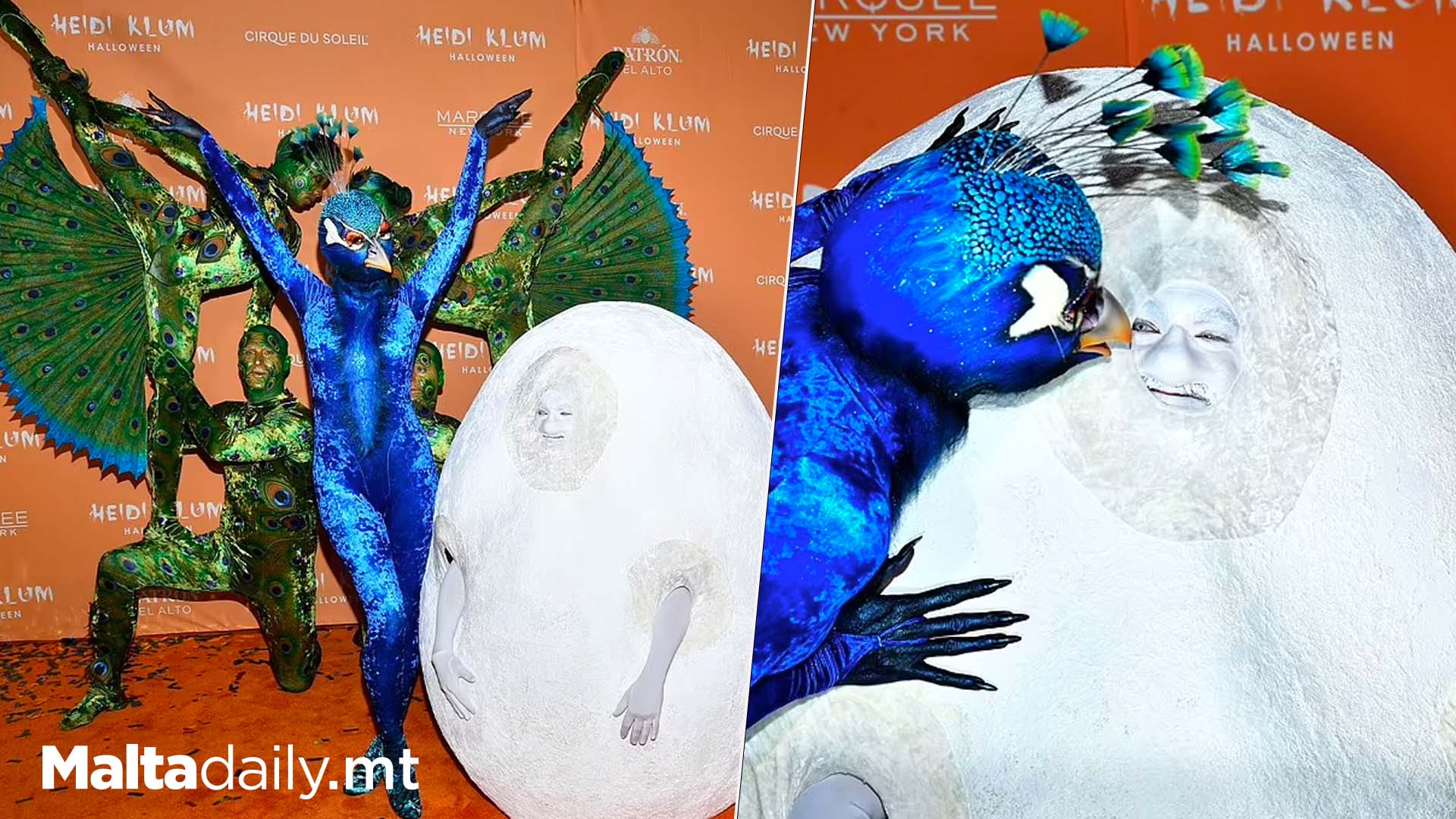 Heidi Klum’s Peacock Costume Wins Halloween…Again