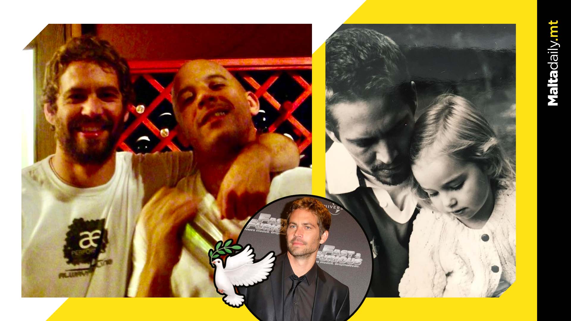 Vin Diesel & Daughter Meadow Celebrate Paul Walker’s 50th Birthday