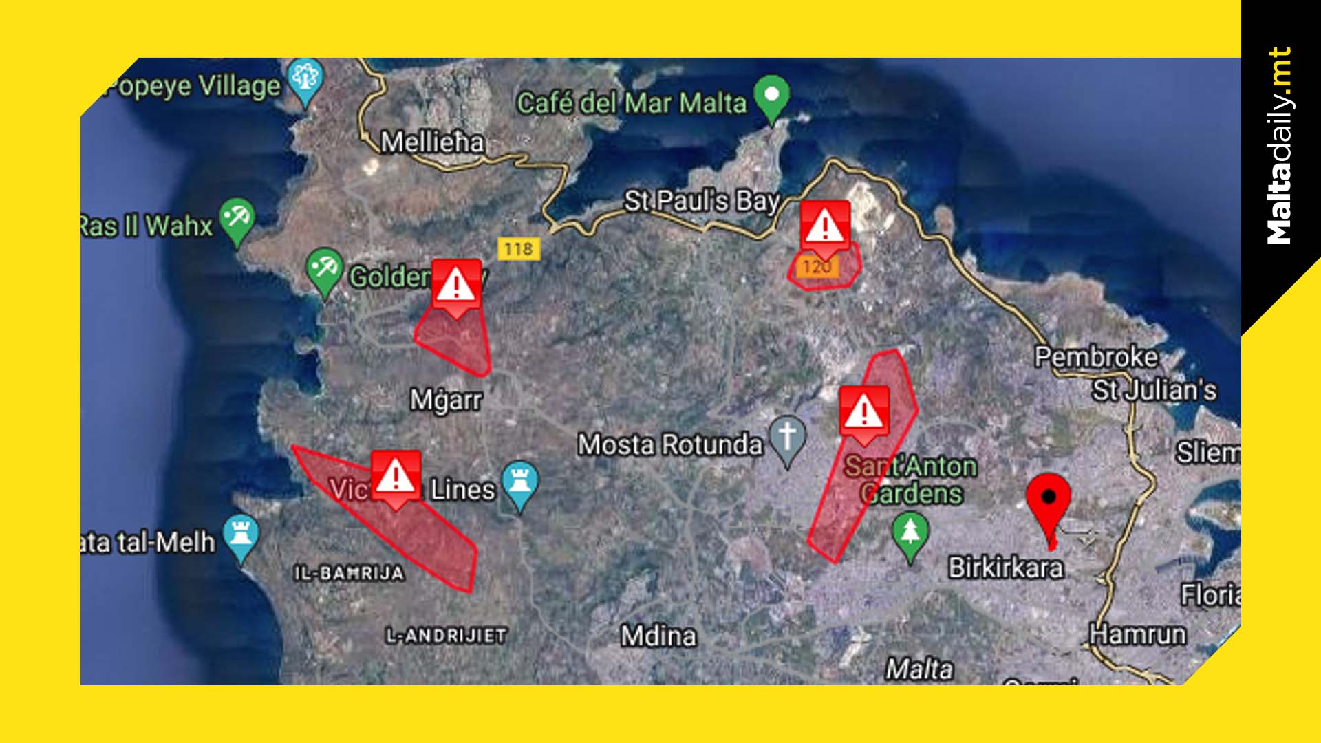 Power Cuts Reported Around Malta As Storm Intensifies